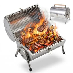 Tafelgrill - 41,5x35x24,5 cm - zilver — thumbnail 1