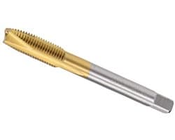 M8 x 1mm Helical Point Plug Tap, 3 Flutes voor Aarddraden met H2 Tolerantie, HSS Titanium Gecoat Draadfrees voor Precisiewerk