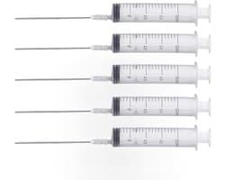 Navultool voor Printercartridges - 20 ml Spuit met 5 Stuks 10 cm Naalden, Herbruikbaar, Geschikt voor Kantoorprinten en Inktbesparing