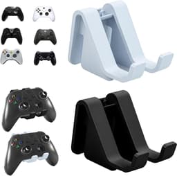 Hoofdtelefoon wandhouder voor gaming accessoires, geschikt voor PS4, PS5, Xbox One en Switch, set van 2, zwart en wit — thumbnail 1