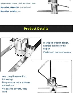 Gehaktbalvormmachine - Balvormer Keukenmachine - Snel Ballen Maken - Grote Capaciteit Vat - 12 Liter - Zilver — thumbnail 3