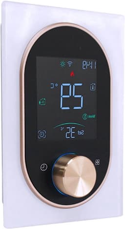 Slimme Knopthermostaat - Programmeerbaar LCD - Energie Besparen - Wekelijkse Planning - 5A Stroombelasting - Wit — thumbnail 1