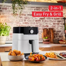 Heteluchtfriteuse Grill - Airfryer Keukenapparaat - Gezond Koken - 2-in-1 Technologie - 4.2 Liter - Wit — thumbnail 2