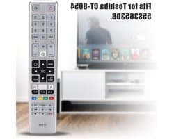 Vervangende afstandsbediening voor CT-8054 - Geschikt voor 55S3653DB, Universele TV Afstandsbediening, Compatibel met Diverse Merken