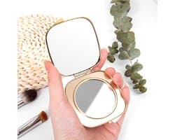 Compact Vergrootglas - Zakformaat Loep - Lezen Onderweg - Opvouwbaar Ontwerp - 3x 2.8 Inch - Goud