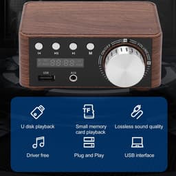 Krachtige Mini Audio Versterker 2.0 HiFi Stereo met Bluetooth 5.0 en USB Input — thumbnail 2