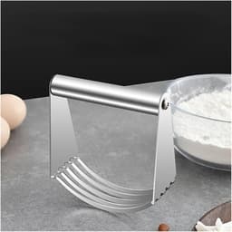Deegkneder - Meel mixer - Thuis bakken - Roestvrij staal - Compact formaat - Zilver — thumbnail 4