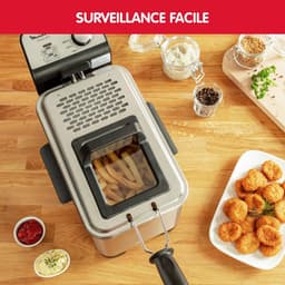 Friteuse - Frituurpan - Lekkere Snacks - Directe Verwarming - 3 Liter - Geborsteld Staal — thumbnail 2