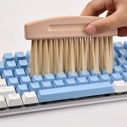 Kleine Bezem Set - Mini Veegset - Bureau Schoonmaken - Magnetische Bevestiging - Compact Formaat - Houtkleur — thumbnail 3