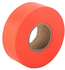 Hoge zichtbaarheidsmarkeringstape, vlaggentape, lengte 45 m/147,5 ft, oranje (oranje) — thumbnail 2