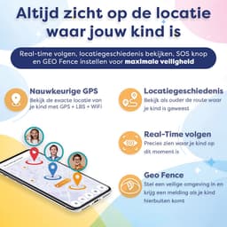 AngelTech Ultra GPS Horloge Kind Met Simkaart 4G – SOS knop – Smartwatch Kinderen – Whatsapp - HD Camera en Videobellen – Smartwatch Kind – GPS Tracker Kind – Smartwatch Kids - Elke polsmaat - Zwart — thumbnail 2