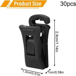 30 stuks sokkenklemmen voor wasmachine en droger sokkenclips met haak sokkenhouder wasmachine sokkenclip direct in de lade 5 kleuren — thumbnail 2
