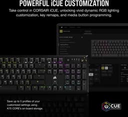 Corsair K70 RGB Core - Mechanisch Gaming Toetsenbord - QWERTY - Zwart — thumbnail 3