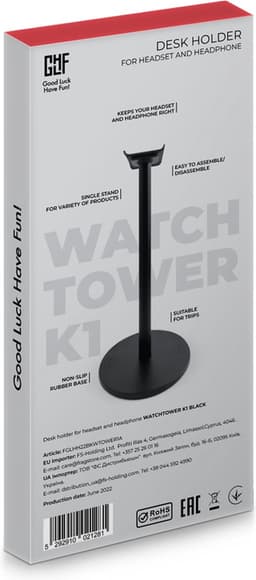 FragON - Watchtower K1 - Hoofdtelefoonhouder - Zwart — thumbnail 5