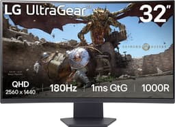 LG UltraGear 32GS60QC-B - QHD Curved Gaming monitor - 180hz - 1 ms - 32 inch — thumbnail 1