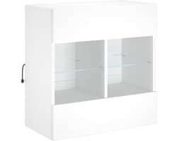 Moderne TV kast met LED verlichting 58.5x30x60.5cm - Wandkast - Dressoirkast