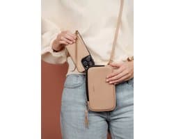 Dutchies Telefoontasje ROSE | Beige | Geschikt voor alle merken | Exclusief strap