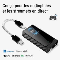 Draagbare USB DAC Headphone Versterker 768kHz/32bit met 4x DAC Chip en 3.5/4.4mm/SPDIF Uitgang — thumbnail 4