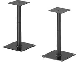 AISENS SPK10U-431, Vloer, Staal, Glas, 25 kg, Zwart, Vrijstaand, 61 cm