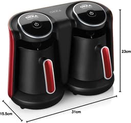 Elektrische Turkse Koffiemachine voor 1-8 Kopjes met Akoestisch Alarm en Wasbare Kan — thumbnail 2