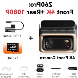 Dashcam Auto – Videorecorder – Rijcamera – Auto Camera – Dual Lens – 4K Front + Full HD Achter – Sony STARVIS Sensor – 5GHz Wi-Fi & ADAS Veiligheidsfunctie — thumbnail 1