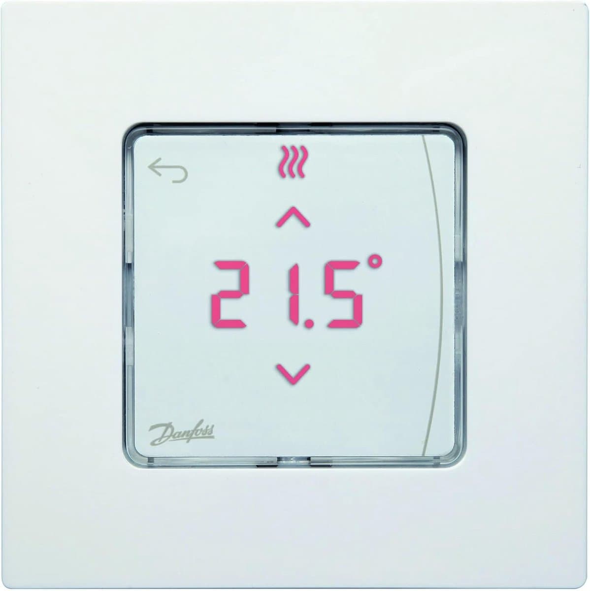 Digitale Opbouw Kamerthermostaat voor Hydraulische Vloerverwarming - Icon Display - Wit — afbeelding 1
