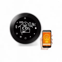 Wifi Inbouw Thermostaat | Touchscreen | Inbouw | Vloerverwarming | Infraroodpanelen | Tuya Smart Life | Google Home Alexa | Wit — thumbnail 3