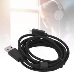 Hoofdtelefoon Adapter - Audio Kabel - Verbeter Geluidskwaliteit - OFC Koperdraad - 2 Meter Lengte - Geel — thumbnail 2