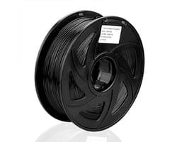 HIPS 3D Printer Filament 1.75mm Zwart 1KG voor Slagvastheid en Oplosbare Ondersteuning