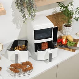 Verticale Airfryer 9L Digitaal Stapelbaar - Ruimtebesparend en Gezond Frituren — thumbnail 2