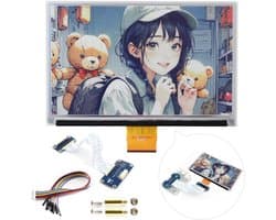 7.3 Inch 6-Kleur E-Paper Scherm met Driver Board, Low Power E-Ink Display 800x480 SPI