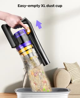 Laresar X11 - Steelstofzuiger Draadloos - Steelstofzuiger Zonder Zak Op Accu - 550W - 55000PA - 2 in 1 - Ook Als Kruimeldief — thumbnail 4