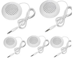 Draagbare Mini Luidsprekers voor Onder het Kussen met 3,5 mm Kabel - Set van 5
