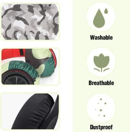 Wasbare hoofdtelefoonhoezen set van 6 stuks voor bescherming tijdens sport en gaming. — thumbnail 4