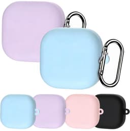 XDcase - hoesje geschikt voor Samsung Galaxy Buds 4 / 4 pro soft case cover - paars - TPU hoesje Beschermhoes - Samsung Galaxy Buds 4 / 4 Pro Cover - Buds4 hoesje - gel hoesje met sleutelhanger — thumbnail 4