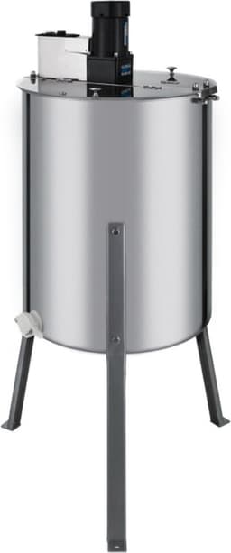 Honing Centrifuge - Elektrisch 900 rpm-1400 rpm - RVS - Capiciteit: 4 Honingramen - Inclusief bijenborstel - honing slinger — thumbnail 4