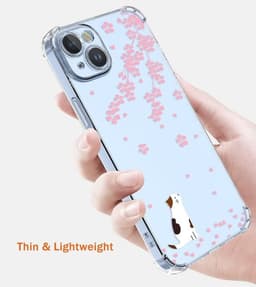 Case voor Xiaomi Redmi Note 12 Pro Plus - Beschermhoesje - Transparant - Schokbestendig - Flexibel - Zachte siliconen rubberen bumper - Kersenbloesem kat — thumbnail 5