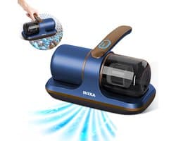 Roxa Huisstofmijt Stofzuiger - UV Lamp Sterilisator - Matras, Tapijt, Meubel, Zetel & Bank Reiniger Apparaat - Kruimeldief snoerloos best verkocht - Bacterie, Mijt & Schimmel Bestrijder - Zonder Zak - USB Opladen - Blauw - 2025