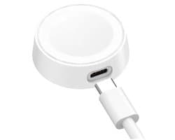 OneOne draadloze lader voor smartwatch met 1,0m oplaadkabel. Oplader adapter past op Apple Watch 1, Watch 2, Watch 3, Watch 4, Watch 5, Watch 6, Watch 7, Watch 8, Watch 9, Watch 10, Watch SE, Watch Ultra 1, Watch Ultra 2