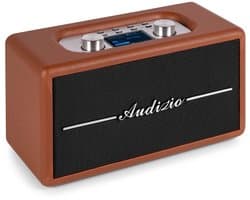 Retro speaker - Audizio Tune60 - Bluetooth speaker - Met afstandsbediening - 40W - Bruin