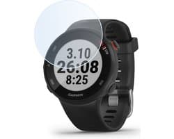 Screenprotector - Geschikt voor Garmin Forerunner 55 - Extra Sterk - Tempered Glass - Gehard Glas - Beschermglas Screen Cover - Bescherm Protector voor Smartwatch