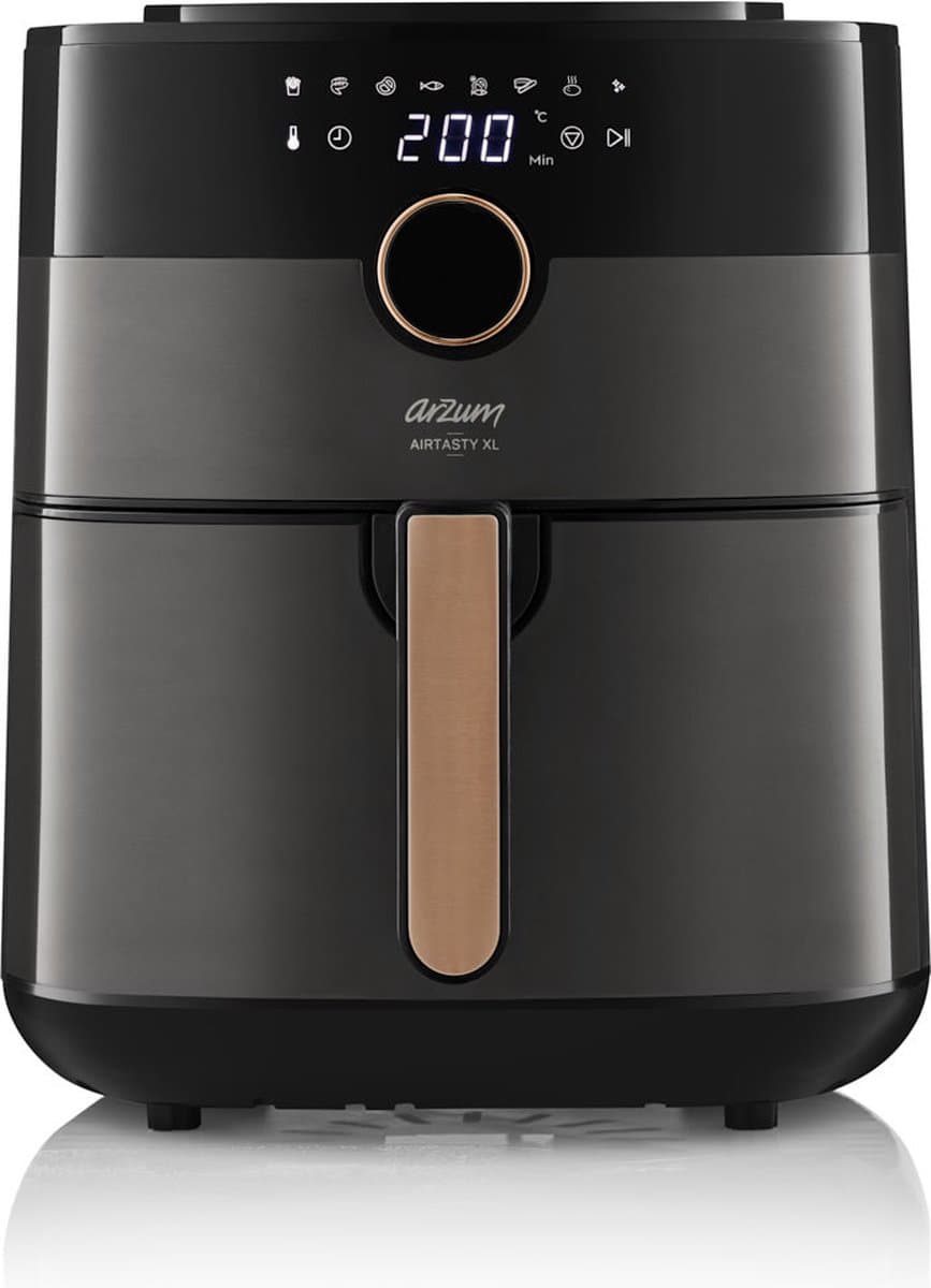 Arzum AR2074-B friteuse Enkel 6 l 1750 W Heteluchtfriteuse Zwart — afbeelding 1
