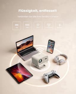 Beamer Netflix Ready - 1080p Full HD - 460 ISO Lumen - LED - Voor Thuisbioscoop En Gaming — thumbnail 3