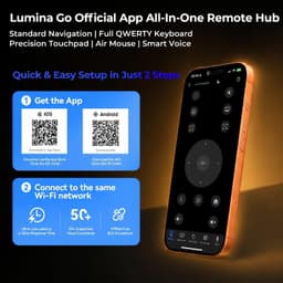 [Ingebouwde Apps & Android 14] Mini Beamer met 5G Wi-Fi 6, Bluetooth 5.4, Ondersteunt 4K/1080P, Auto Keystone, 270° Draaibaar - Compatibel met HDMI/TV Stick/USB/iOS/Android — thumbnail 2