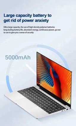 Laptop 12GB RAM 2TB SSD - 14.1 Inch IPS Scherm - 1920 x 1280 Resolutie - SSD Opslag - Zilver - Windows 11 Computer — thumbnail 1