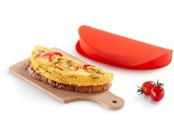 Omeletkoker voor de magnetron, rood, 0,4 l