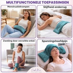 Warmtepakket voor pijnverlichting voor in de magnetron, groenblauw — thumbnail 4