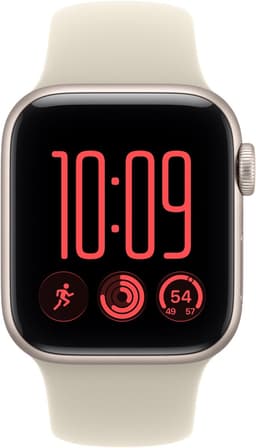 APPLE Watch SE 3 40 mm GPS + Cellular Starlight Aluminium S/M Smartwatch Beige — thumbnail 2