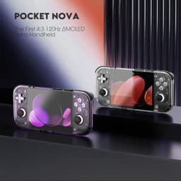 Handheld Gameconsole 4,5 Inch AMOLED - 12GB RAM - 128GB Opslag - Android 13 - Kristal Kleur - Retro Spelcomputer — thumbnail 3