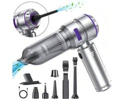 Draadloze autostofzuiger, verwijdert moeiteloos al het vuil in uw auto. Handzame draadloze stofzuiger, lichtgewicht, geschikt voor auto's, huizen en dierenharen.
